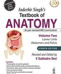 Inderbir Singh’S Textbook Of Anatomy Volume 2 Lower Limb, Abdomen and Pelvis