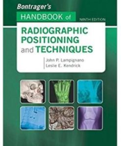 Bontrager’s Handbook of Radiographic Positioning and Techniques, 9e-Original PDF