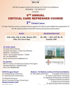 9th Annual Critical Care Refresher Course 2021 (CME VIDEOS)