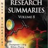 Medicine Research Summaries, Volume 8