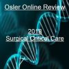 Osler Surgical Critical Care Online Review 2018 (CME VIDEOS)