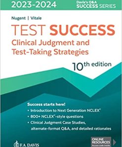 Test Success: Clinical Judgment and Test-Taking Strategies, 10th Edition (PDF)
