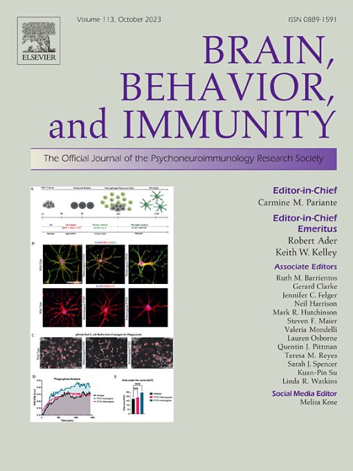 Brain, Behavior, and Immunity: Volume 107 to Volume 114 2023 PDF