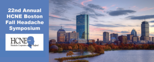 Headache Cooperative of New England 22nd Annual HCNE Boston Fall Headache Symposium 2022
