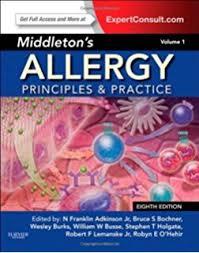 Middleton’s Allergy 2-Volume Set: Principles and Practice