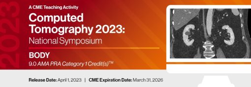 Computed Tomography 2023: National Symposium: BODY ONLY – A Video CME Teaching Activity