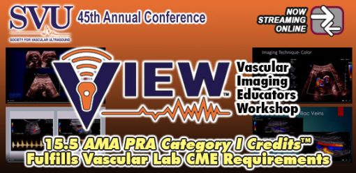 SVU 45th Annual Conference: Vascular Imaging Educators Workshop 2023 (CME VIDEOS)