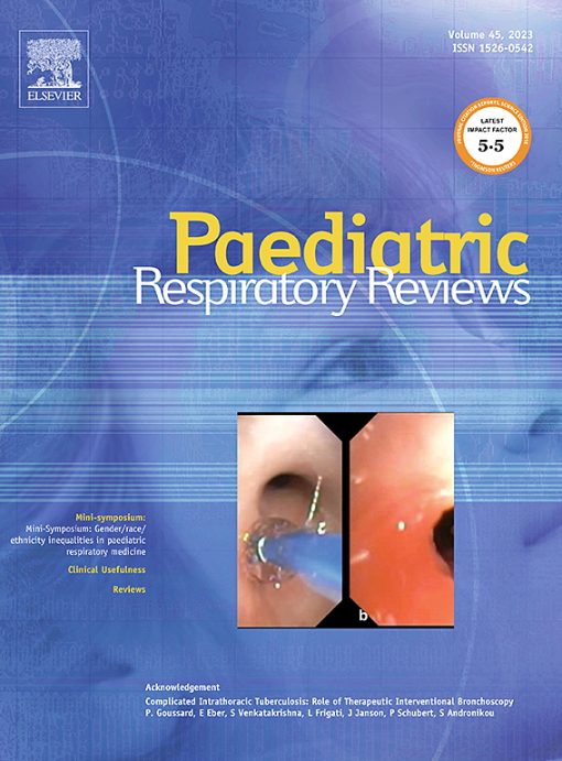 Paediatric Respiratory Reviews: Volume 45 to Volume 48 2023 PDF