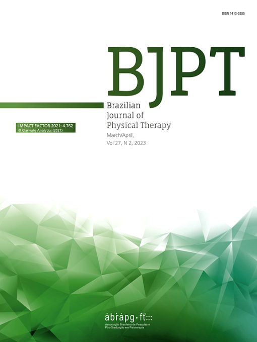 Brazilian Journal of Physical Therapy: Volume 24 (Issue 1 to Issue 6) 2020 PDF