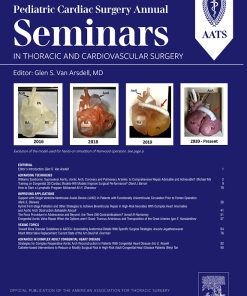 Seminars in Thoracic and Cardiovascular Surgery: Pediatric Cardiac Surgery Annual Volume 26 2023 PDF