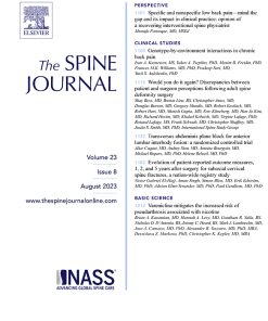 The Spine Journal: Volume 23 (Issue 1 to Issue 12) 2023 PDF