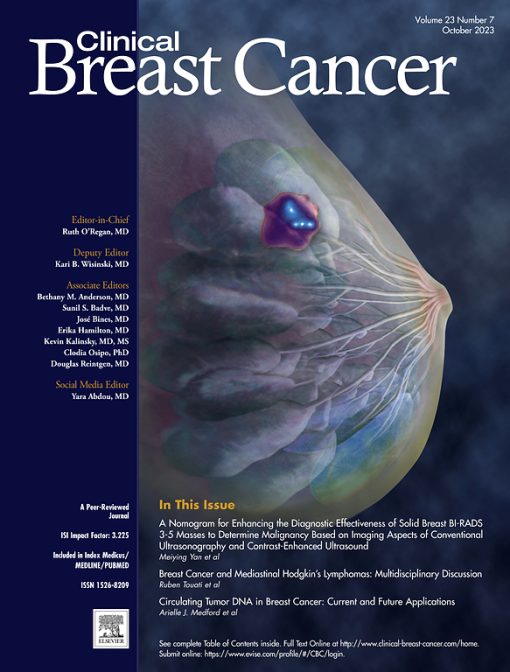 Clinical Breast Cancer: Volume 23 (Issue 1 to Issue 8) 2023 PDF