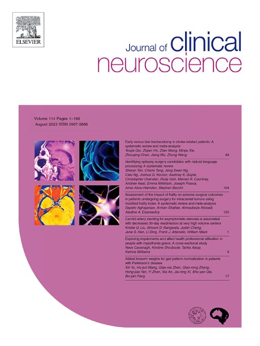 Journal of Clinical Neuroscience: Volume 107 to Volume 118 2023 PDF