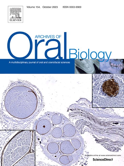 Archives of Oral Biology: Volume 147 to Volume 156 2023 PDF