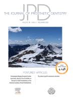 The Journal of Prosthetic Dentistry: Volume 128 (Issue 1 to Issue 6) 2022 PDF