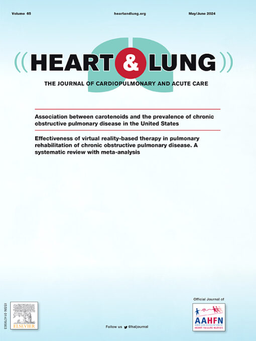 Heart & Lung: Volume 63 to Volume 65 2024 PDF