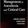 Emergency Management In Anesthesia And Critical Care (EPUB)