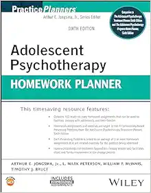 Adolescent Psychotherapy Homework Planner, 6th Edition (PracticePlanners) (ePub)