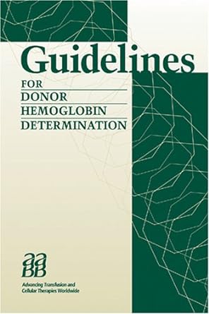 Guidelines For Donor Hemoglogin Determination (PDF)