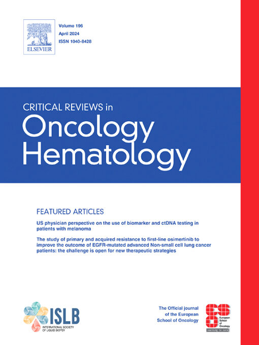Critical Reviews in Oncology/Hematology: Volume 193 to Volume 196 2024 PDF