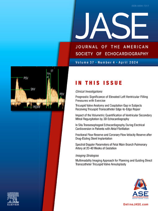 Journal of the American Society of Echocardiography: Volume 37 (Issue 1 to Issue 4) 2024 PDF