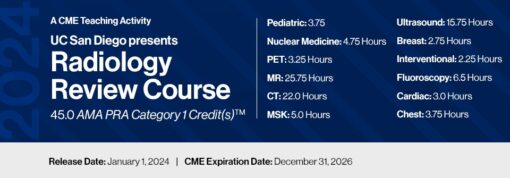 University of San Diego Presents Radiology Review Course – 2024