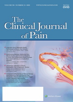 Clinical Journal of Pain: Volume 38 (1 – 12) 2022 PDF