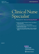 Clinical Nurse Specialist: Volume 38 (1 – 3) 2024 PDF