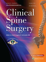 Clinical Spine Surgery: Volume 35 (1 – 10) 2022 PDF