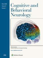 Cognitive & Behavioral Neurology: Volume 35 (1 – 4) 2022 PDF