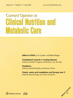 Current Opinion in Clinical Nutrition & Metabolic Care: Volume 27 (1 – 3) 2024 PDF