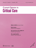 Current Opinion in Critical Care: Volume 28 (1 – 6) 2022 PDF
