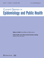 Current Opinion in Epidemiology and Public Health: Volume 1 (1 – 2) 2022 PDF
