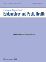 Current Opinion in Epidemiology and Public Health: Volume 2 (1 – 4) 2023 PDF