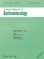 Current Opinion in Gastroenterology: Volume 40 (1 – 3) 2024 PDF