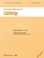 Current Opinion in Lipidology: Volume 34 (1 – 6) 2023 PDF