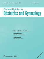 Current Opinion in Obstetrics & Gynecology: Volume 35 (1 – 6) 2023 PDF