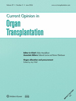 Current Opinion in Organ Transplantation: Volume 29 (1 – 3) 2024 PDF