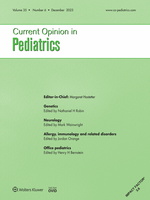 Current Opinion in Pediatrics: Volume 35 (1 – 6) 2023 PDF
