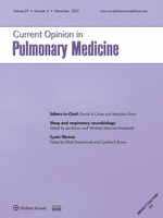 Current Opinion in Pulmonary Medicine: Volume 29 (1 – 6) 2023 PDF