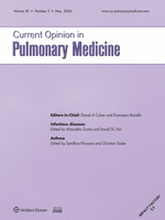 Current Opinion in Pulmonary Medicine: Volume 30 (1 – 3) 2024 PDF