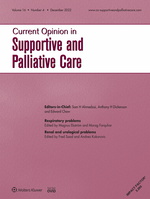 Current Opinion in Supportive & Palliative Care: Volume 16 (1 – 4) 2022 PDF