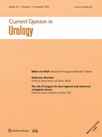 Current Opinion in Urology: Volume 32 (1 – 6) 2022 PDF